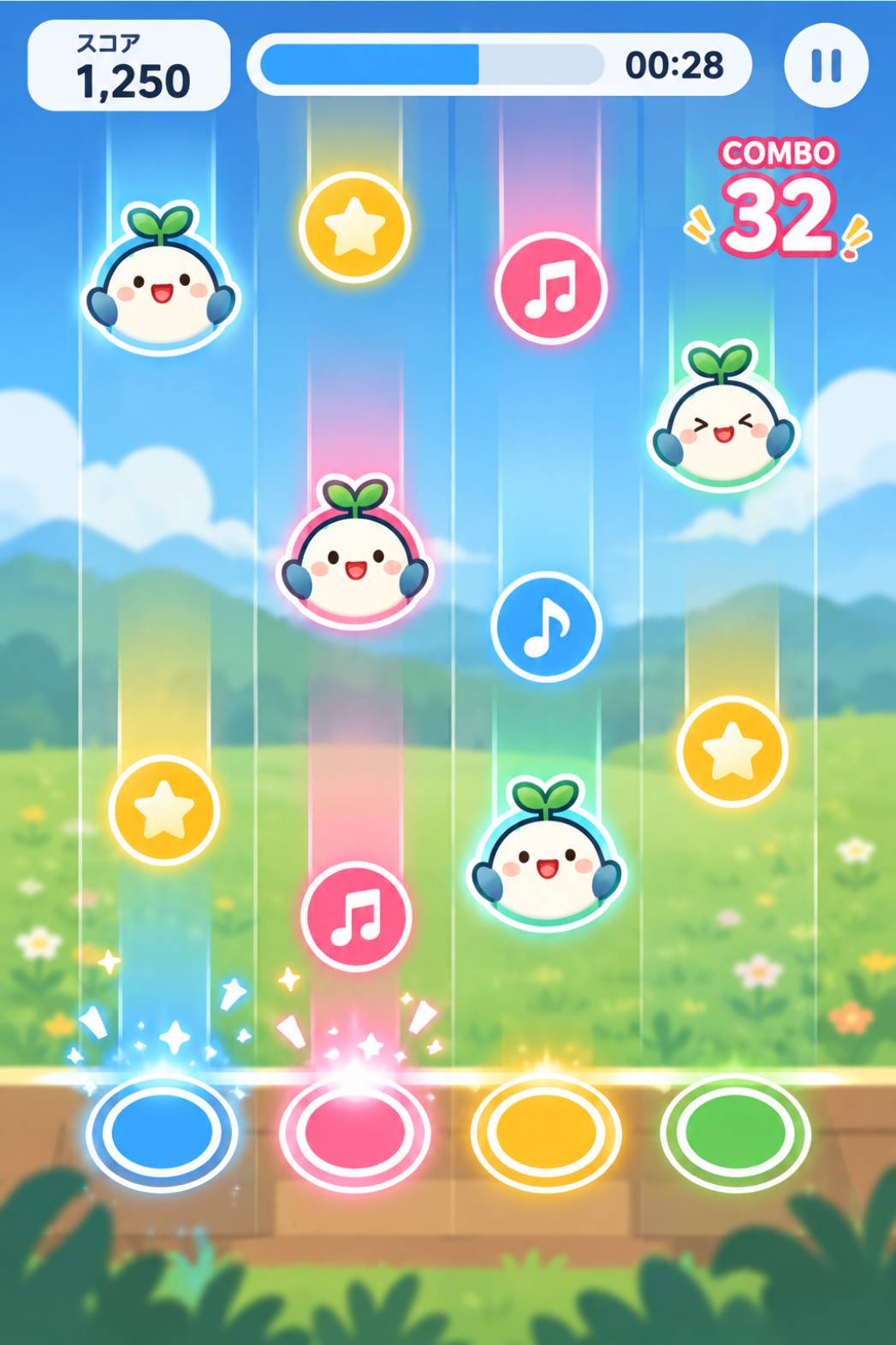 リズムゲームのイメージ